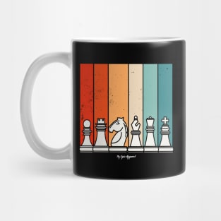 Retro Chess Pieces Mug